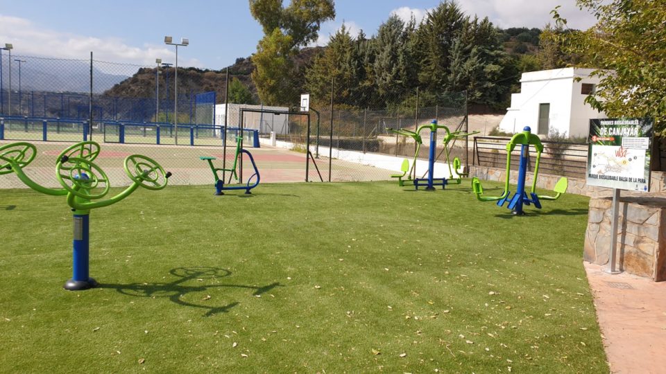 Diputación construye un parque infantil y biosaludable en el paraje ‘Balsa de la Pará’ en Canjáyar