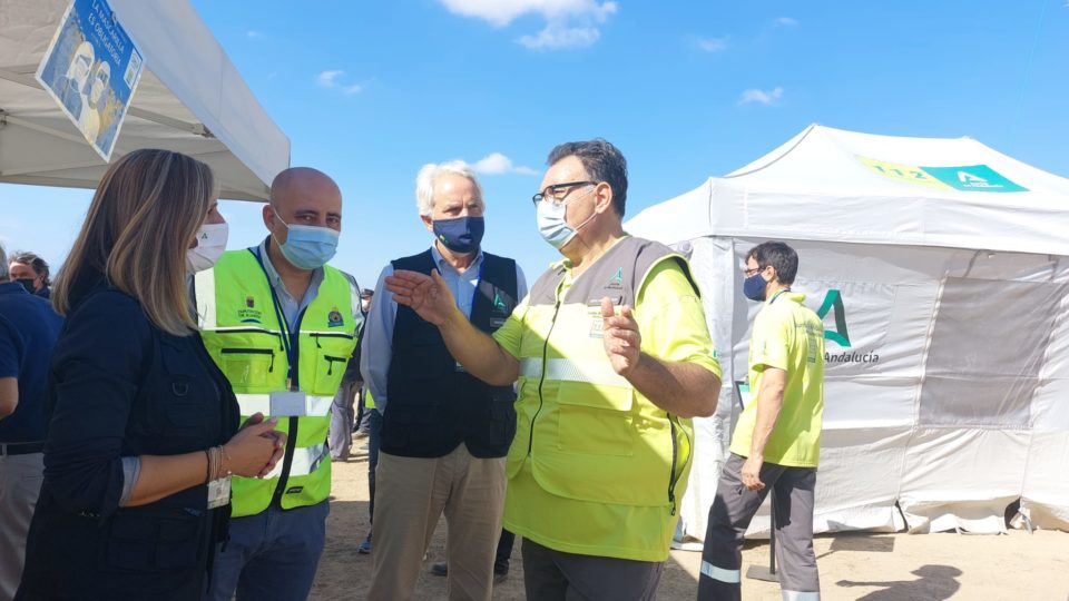 El simulacro de catástrofe RespuestA21 moviliza a 180 personas en Huércal-Overa