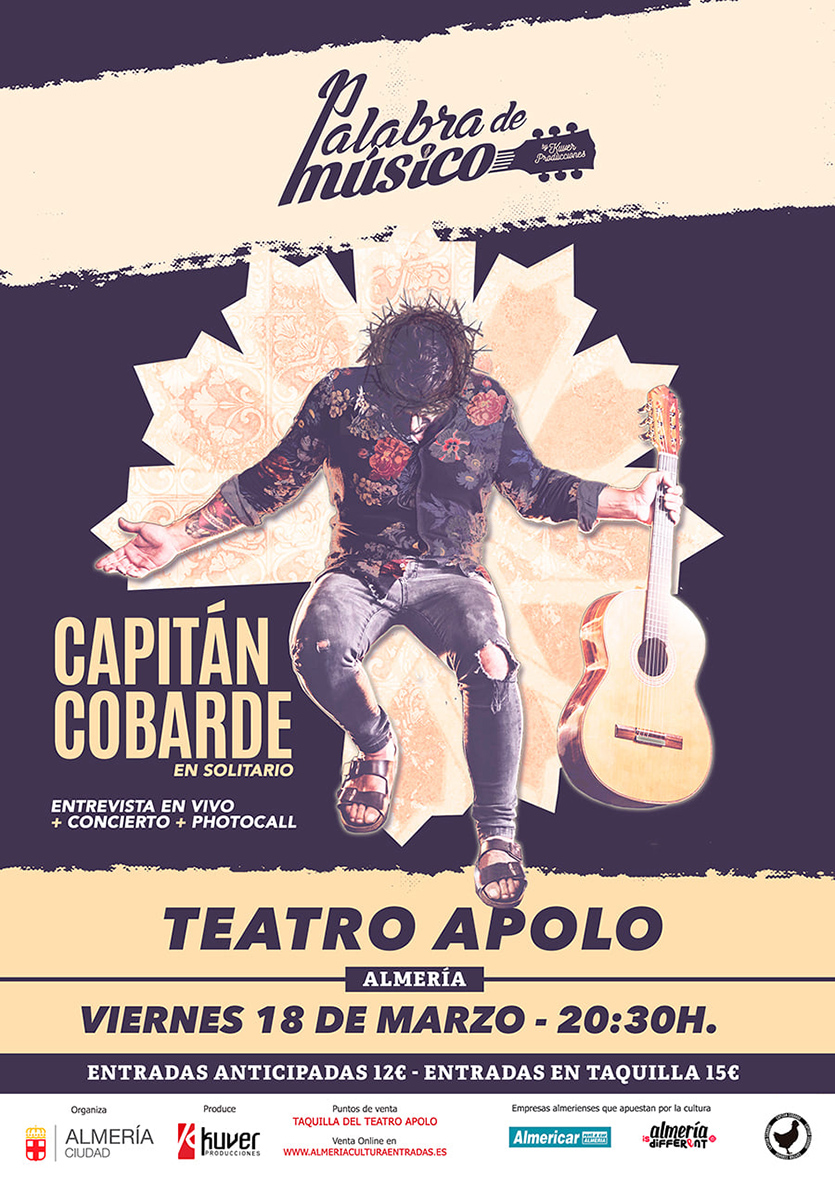 Capitán Cobarde lleva su nuevo ‘Camino de vuelta’ al Teatro Apolo este viernes con Palabra de Músico